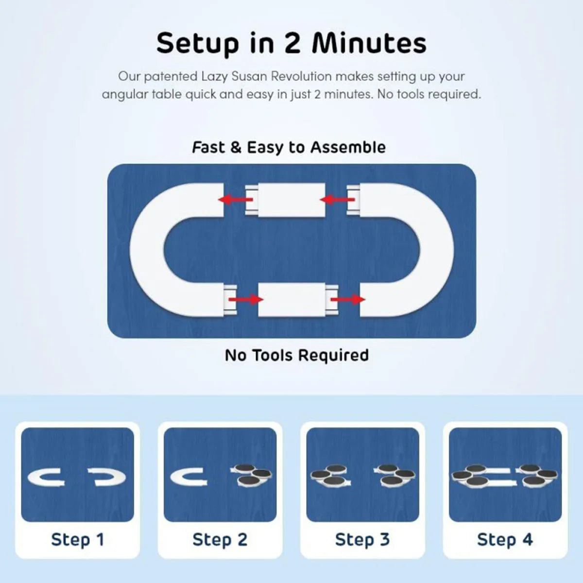 Foldable Rotating Snack Tray