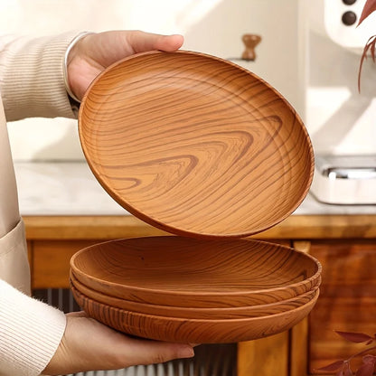 Wood Grain Family Plates