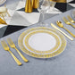 Gold Rim Plastic Plates