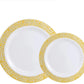 Gold Rim Plastic Plates