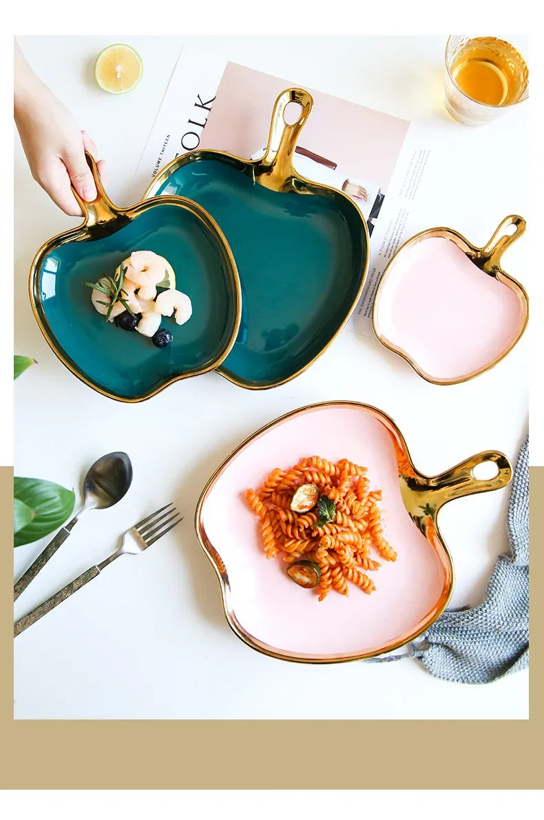 Handled Decorative Serving Plate