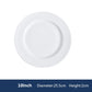 Pure White Porcelain Plate