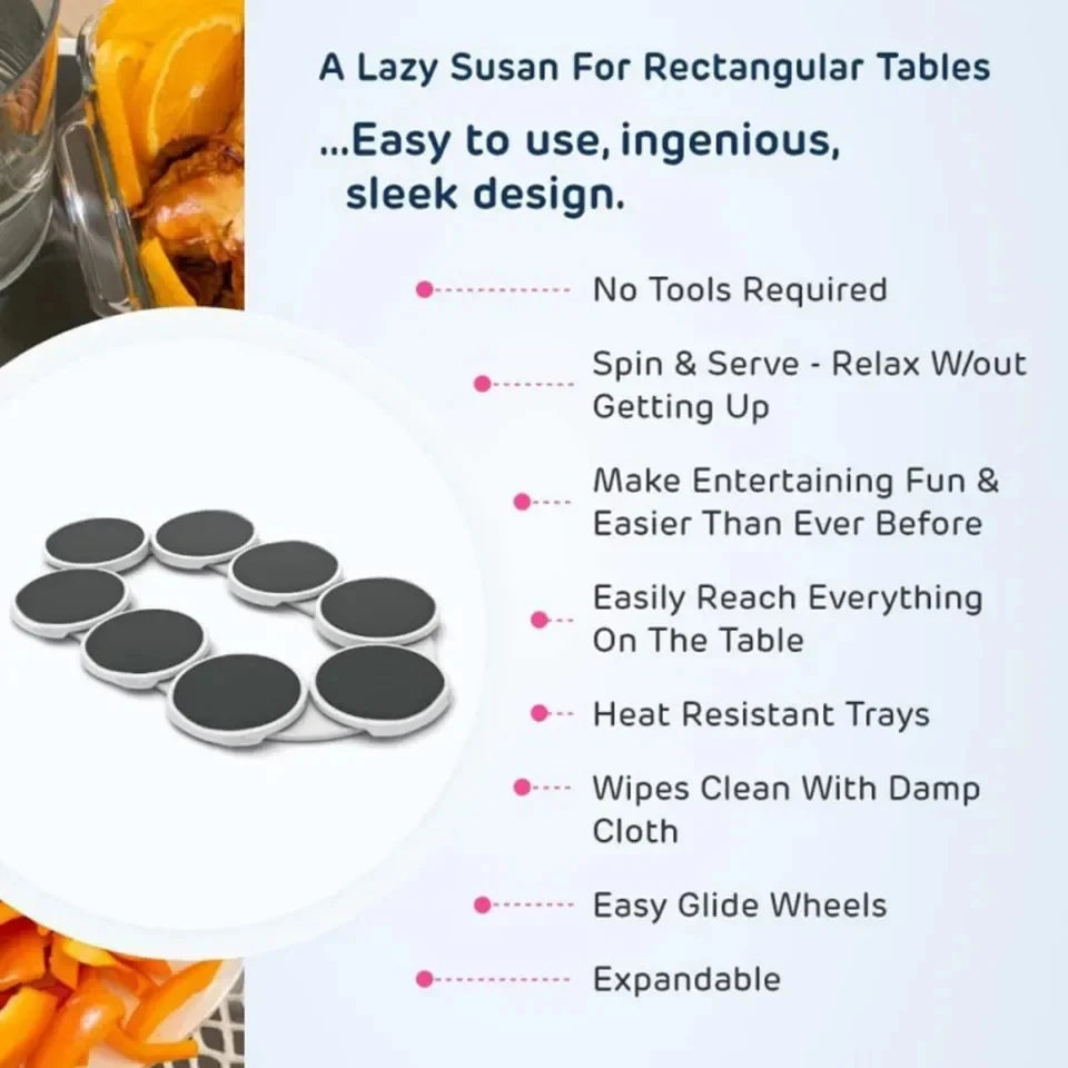 Foldable Rotating Snack Tray