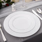 Silver Rim Plastic Plates