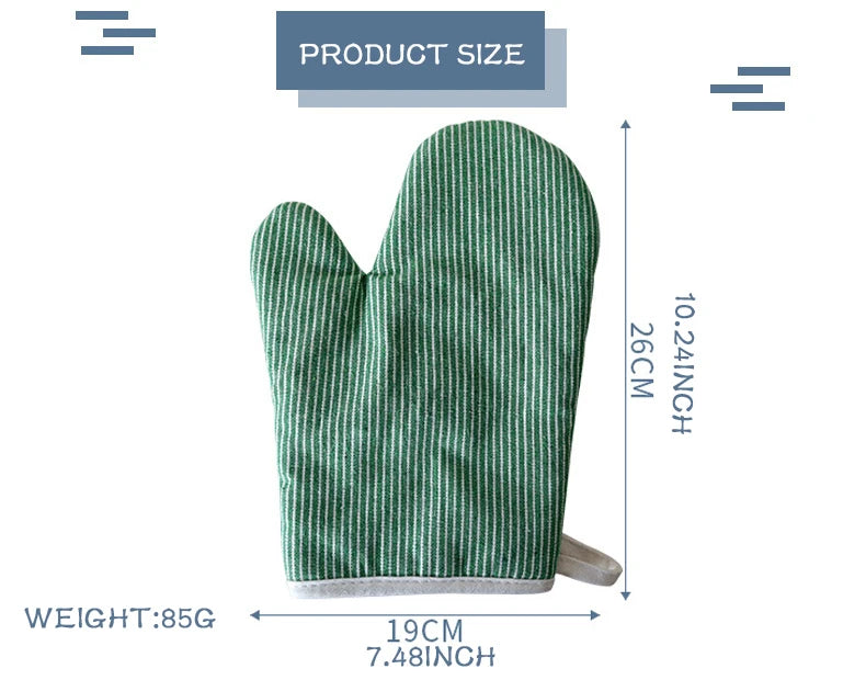 Vintage Cotton Oven Mitts