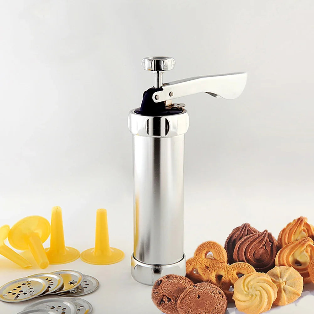 Stainless Cookie Press Gun