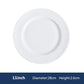 Pure White Porcelain Plate