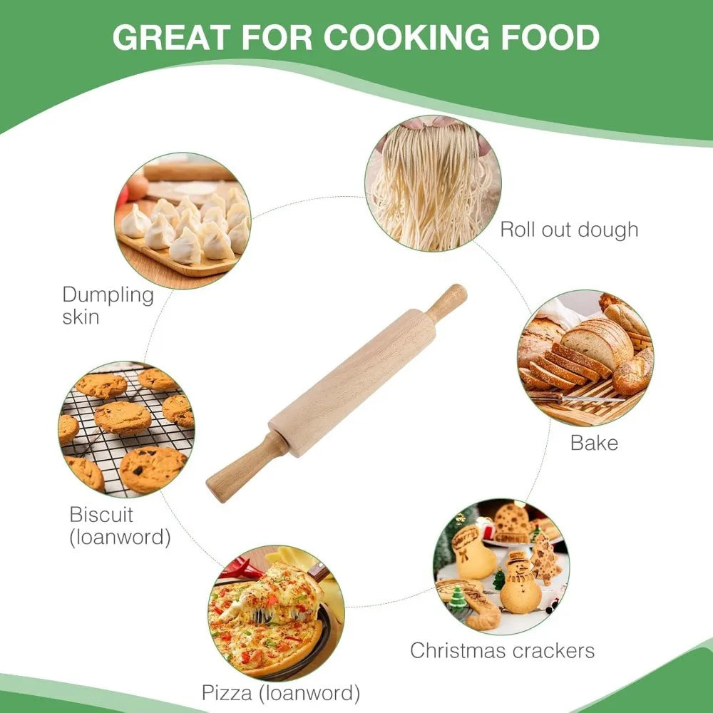 Single-Head Wooden Rolling Pin