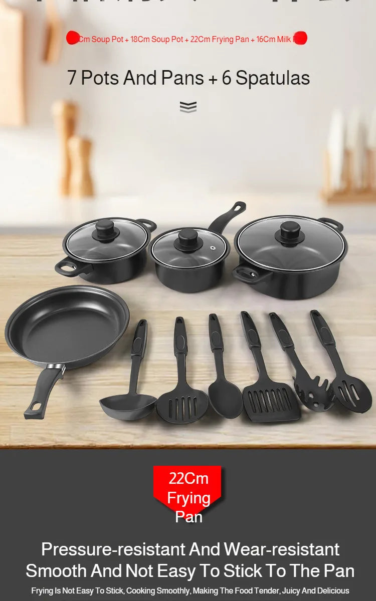 13pc Mixed Cookware Set