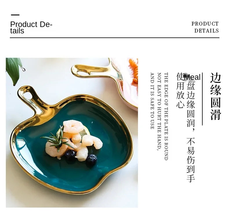 Handled Decorative Serving Plate