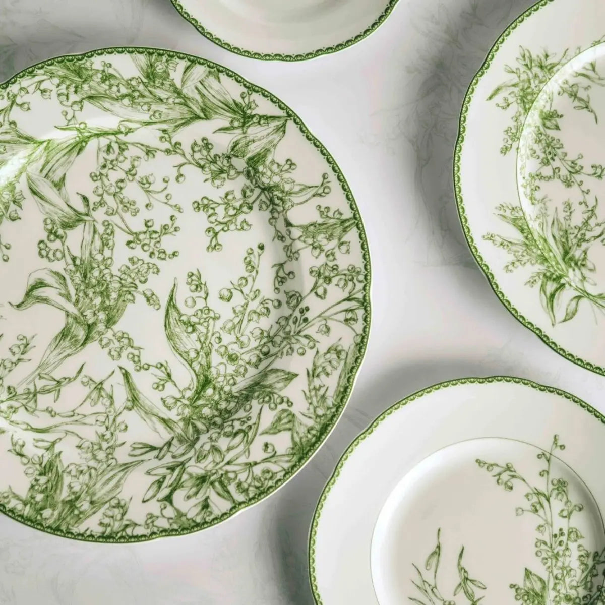 24pc Ceramic Plate Set