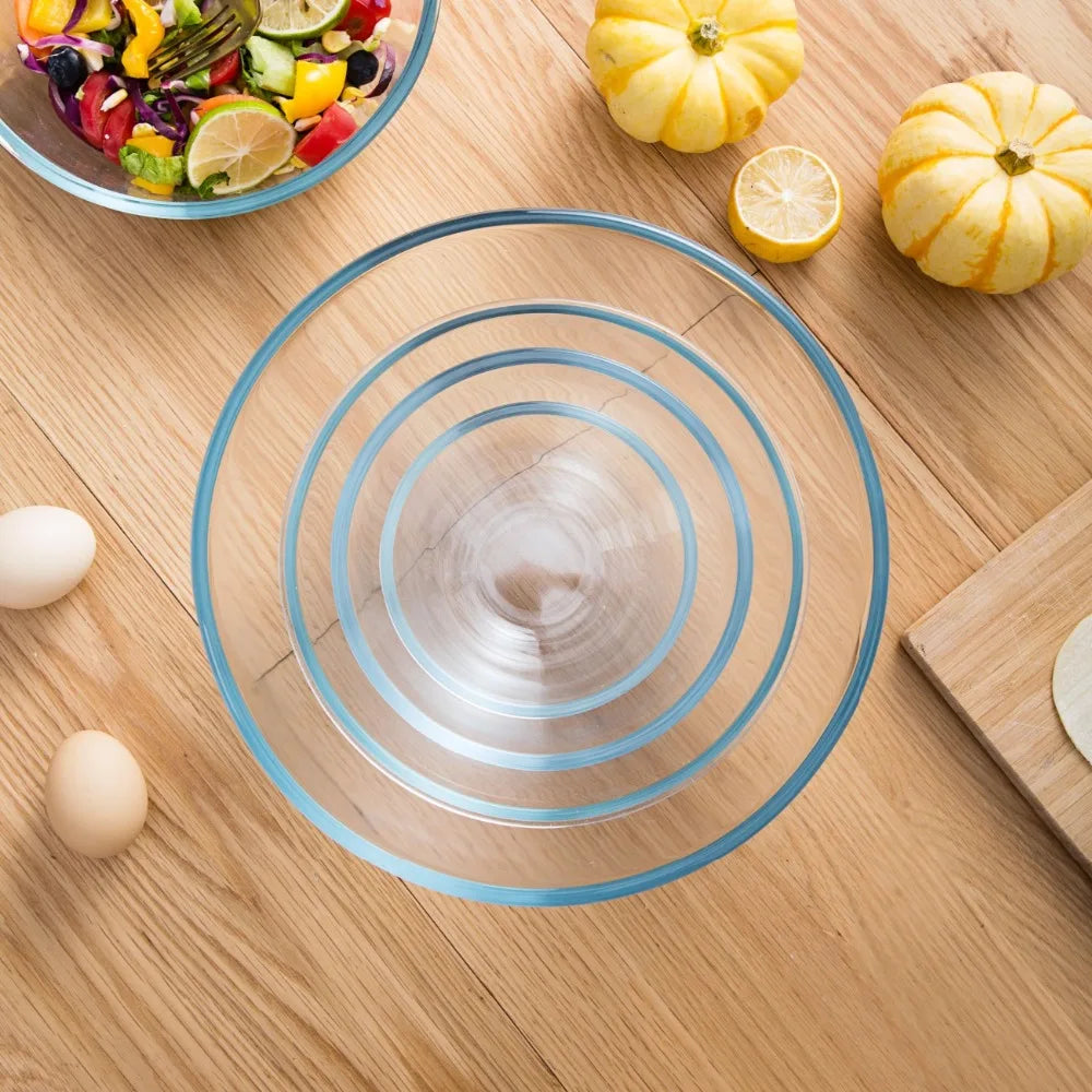 Heat-Resistant Glass Bowls Set