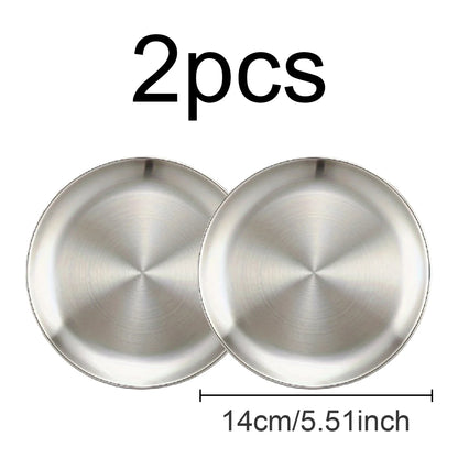 Gold Stainless Round Plate