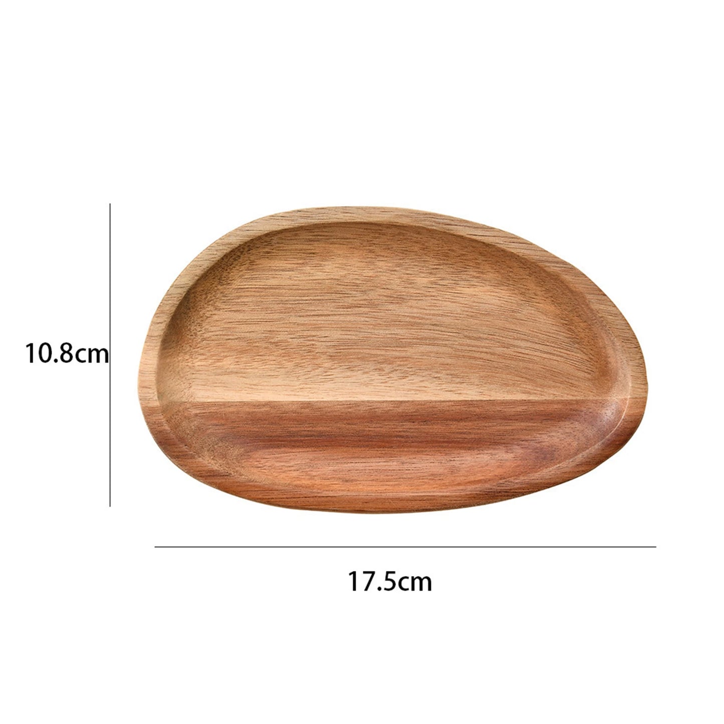 Irregular Oval Wood Tray