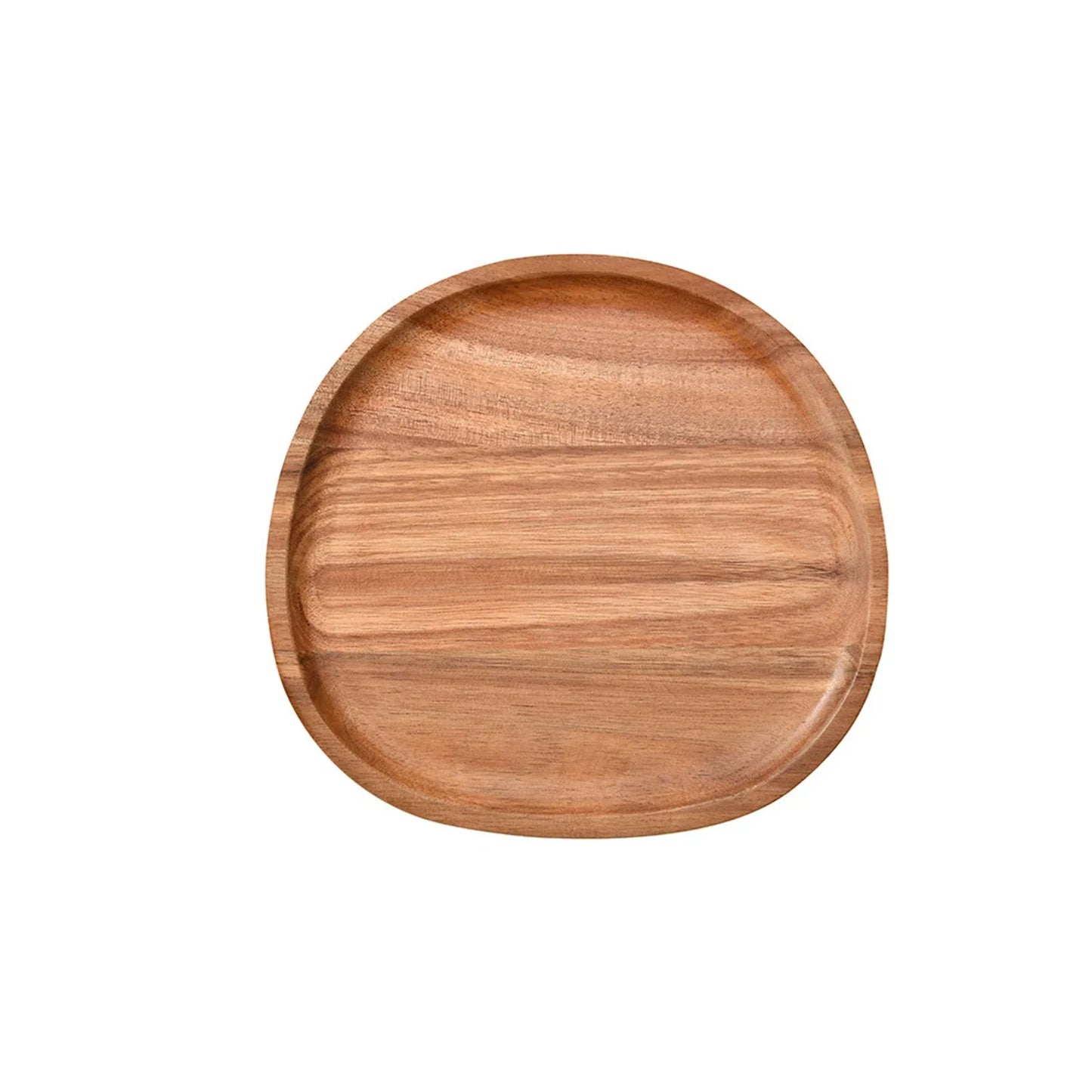 Irregular Oval Wood Tray