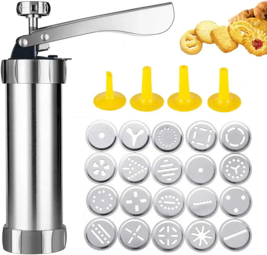 Stainless Cookie Press Gun
