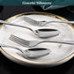 Hammered Mirror Flatware 30/40pc