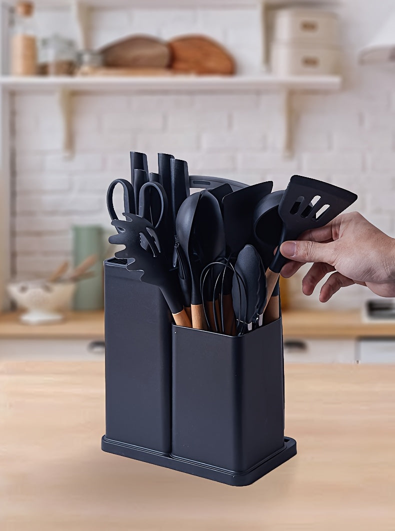 Silicone Utensils With Knives 19pc