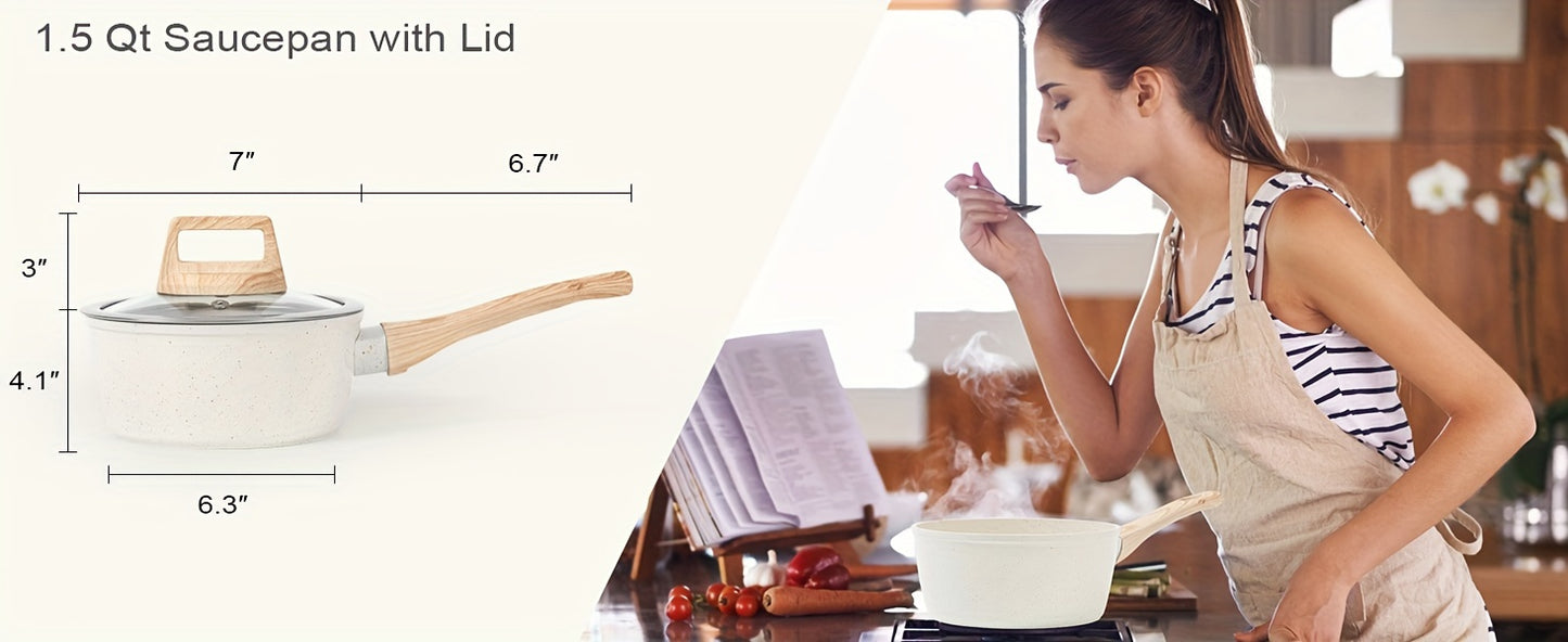 White Granite Cookware 12pc