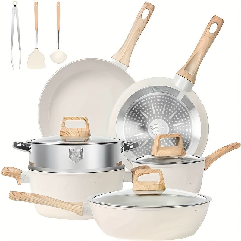 White Granite Cookware 12pc