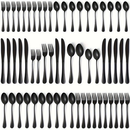 Black Gold Flatware 60pc