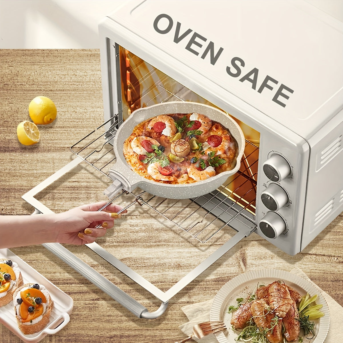 White Nonstick Cookware 10pc