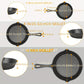 Cast Iron Skillet Set 3pc