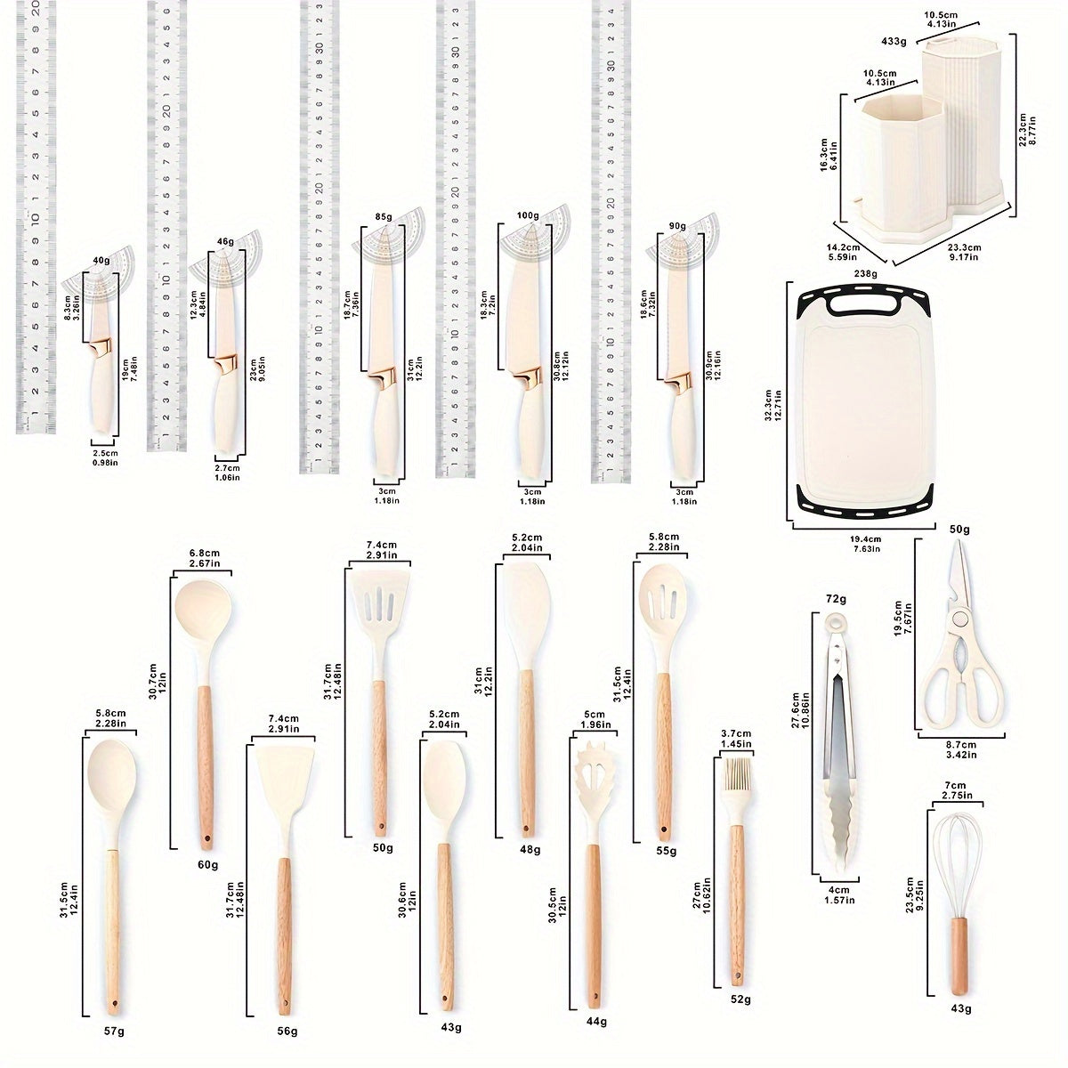 Silicone Utensil Set 12pc