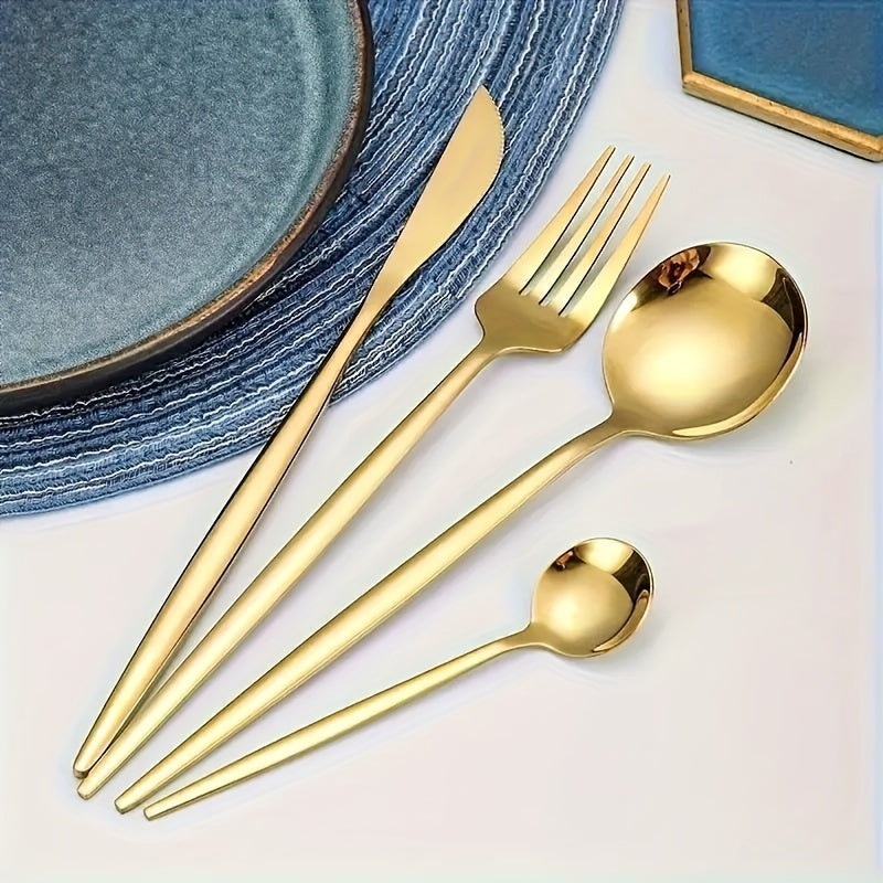 Gold Flatware Duo 8pc