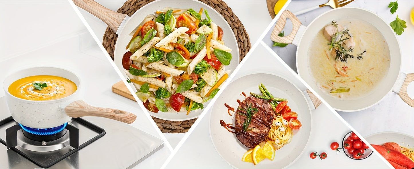 White Granite Cookware 12pc