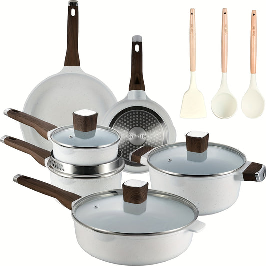 White Granite Cookware 13pc
