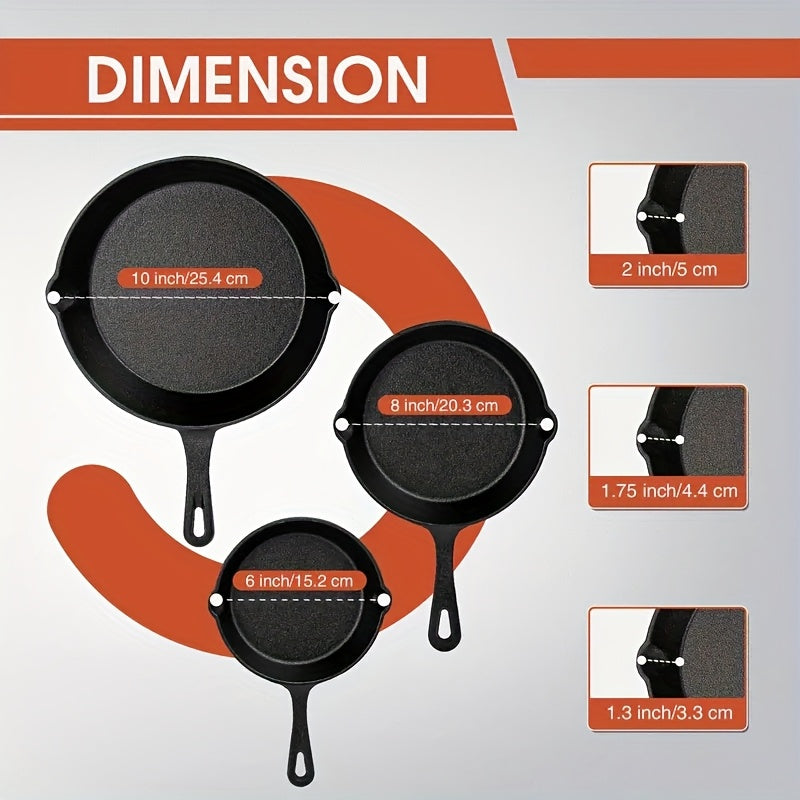 Cast Iron Fry Pan Set