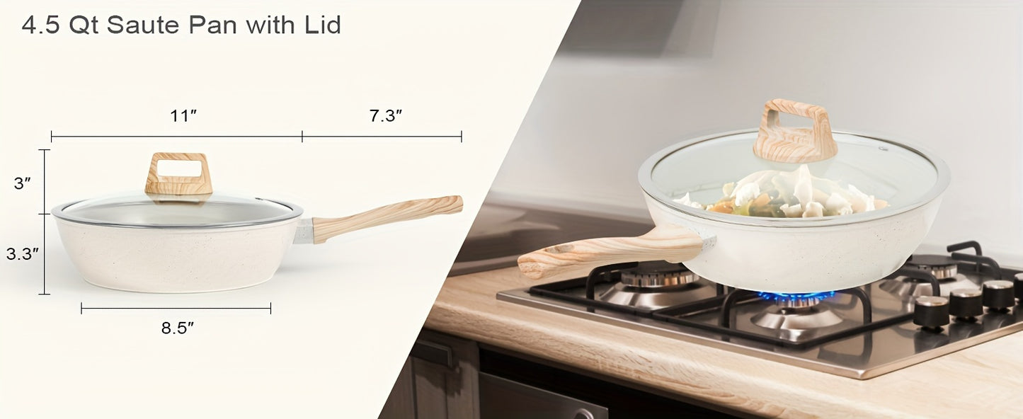 White Granite Cookware 12pc