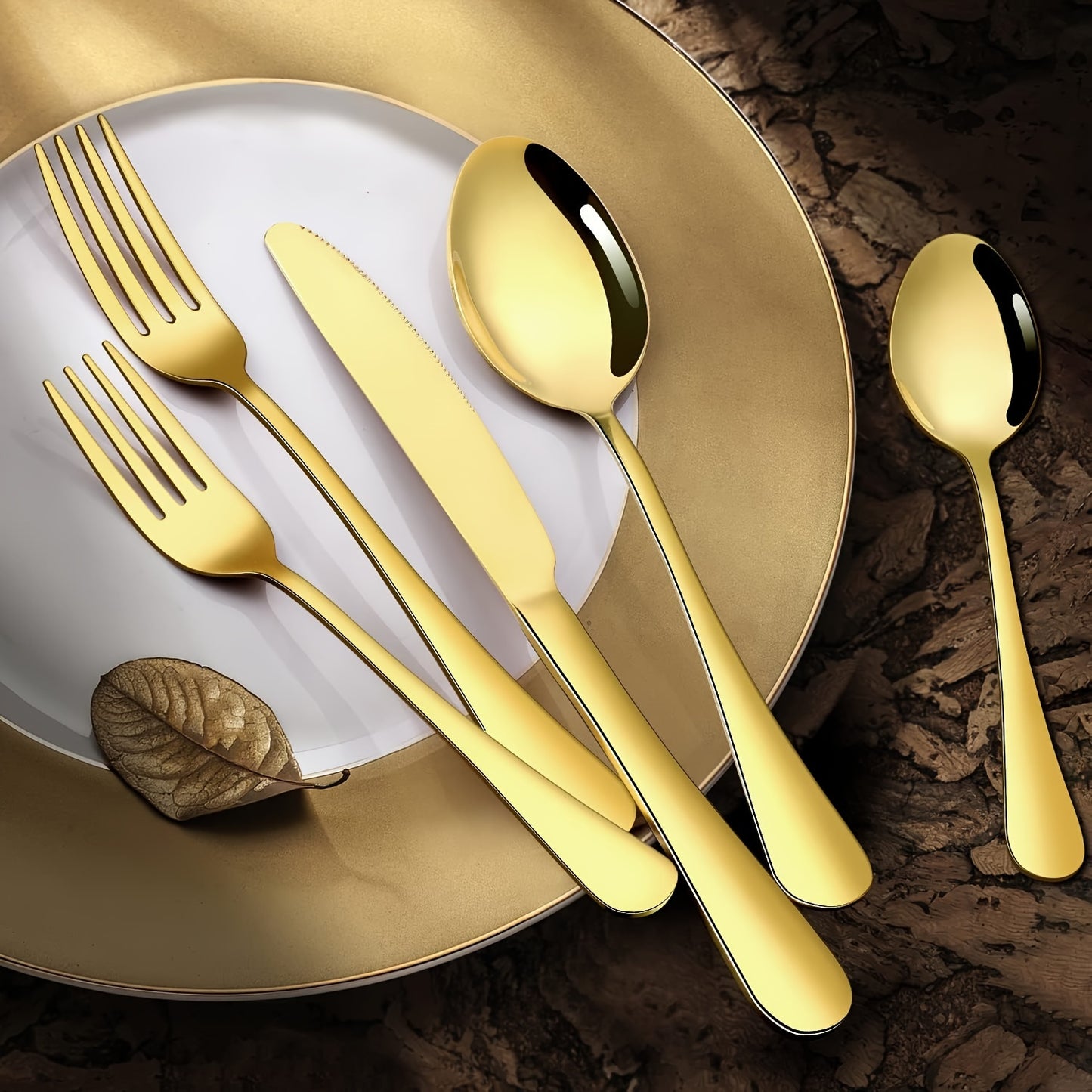 Gold Flatware Gift Box