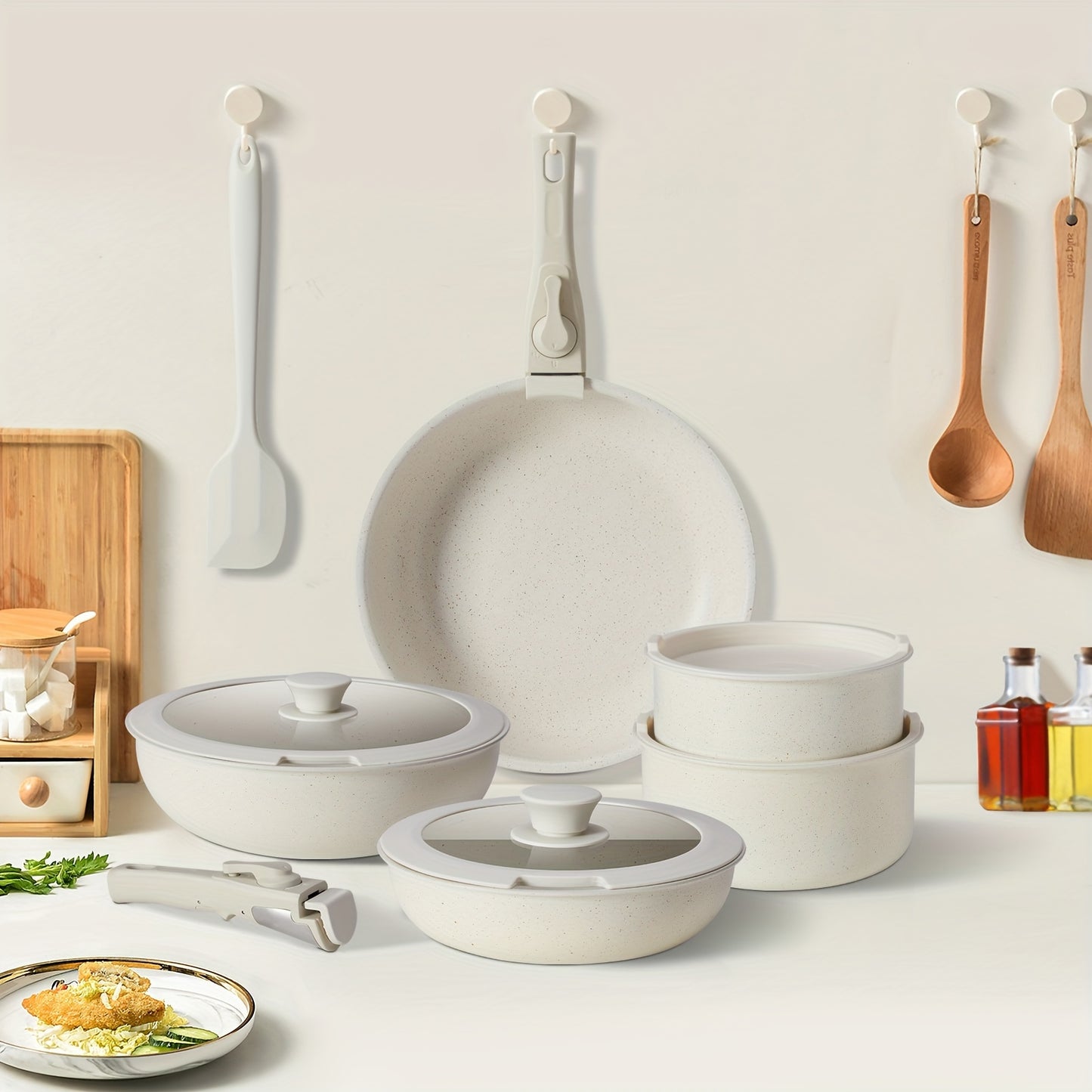 White Granite Cookware 12pc Set