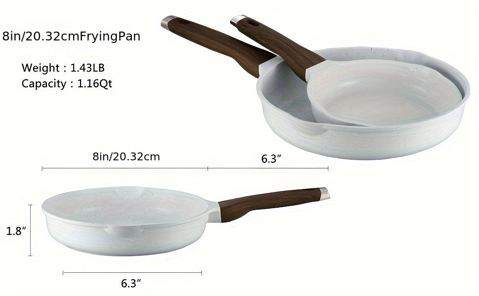 White Granite Cookware 13pc
