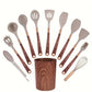 Wood Grain Utensil Set 10pc