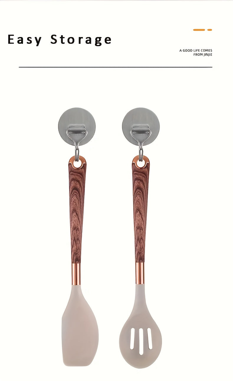 Wood Grain Utensil Set 10pc