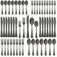 Black Gold Flatware 60pc