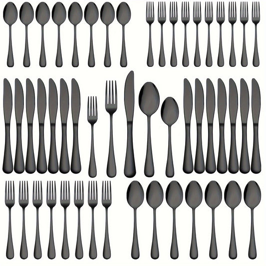 Black Gold Flatware 60pc